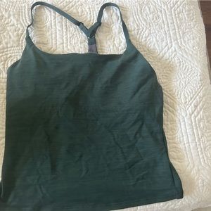 Outdoor Voices TechSweat MoveFree tank top XS green cropped